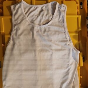 Free ZYIA Subtle Striped White Tank Top